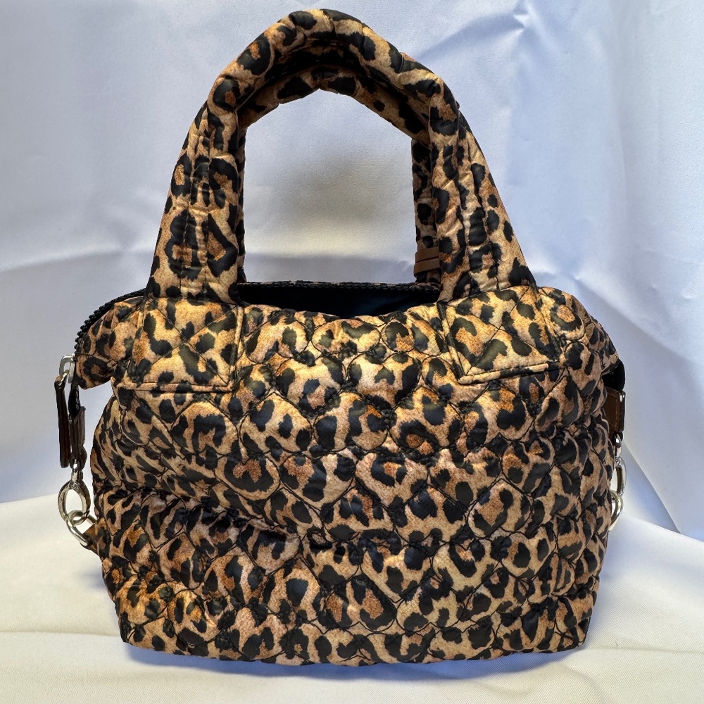 Brighton Leopard Quilted Handbag with Crossbody Strap - Picture 6 of 12